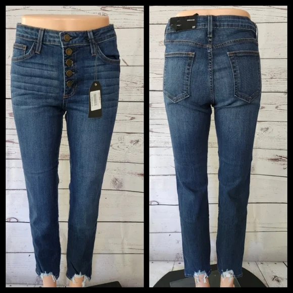 Just Black High Rise Skinny Jeans 27 NWT - Picture 3 of 4